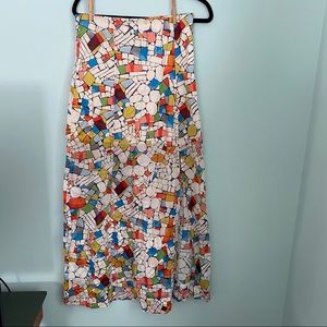 Maeve Stained Glass Slit Maxi Skirt